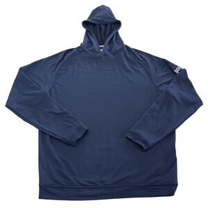 Peter Millar Hoodie Mens Small Navy Blue Performance Pullover Athletic Golf Logo